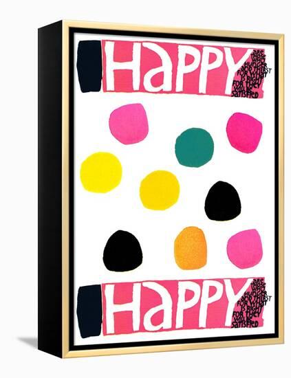 Happy Dots 1-null-Framed Premier Image Canvas