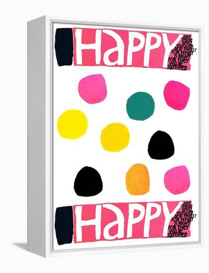 Happy Dots 1-null-Framed Premier Image Canvas