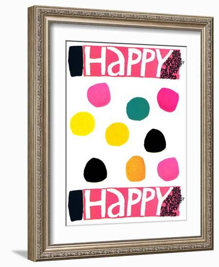 Happy Dots 1-null-Framed Giclee Print