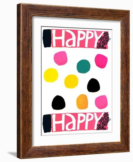 Happy Dots 1-null-Framed Giclee Print