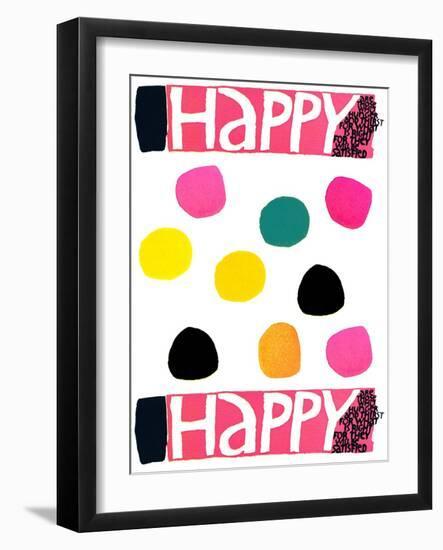 Happy Dots 1-null-Framed Giclee Print