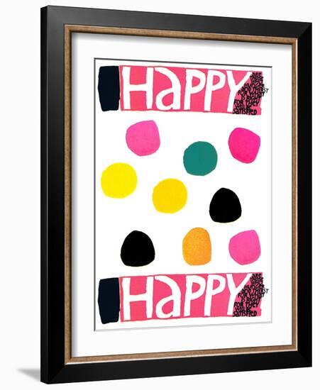 Happy Dots 1-null-Framed Giclee Print