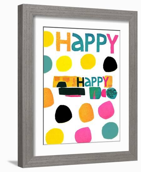 Happy Dots 2-null-Framed Giclee Print