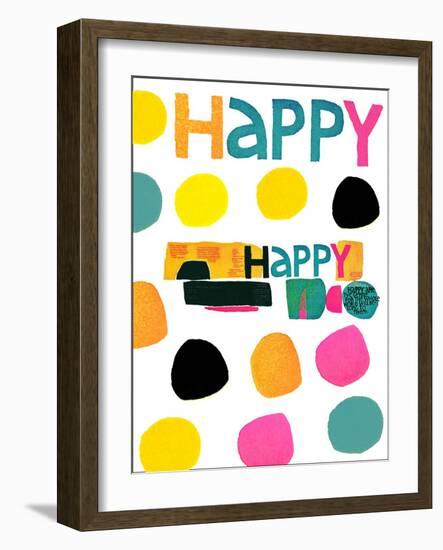 Happy Dots 2-null-Framed Giclee Print