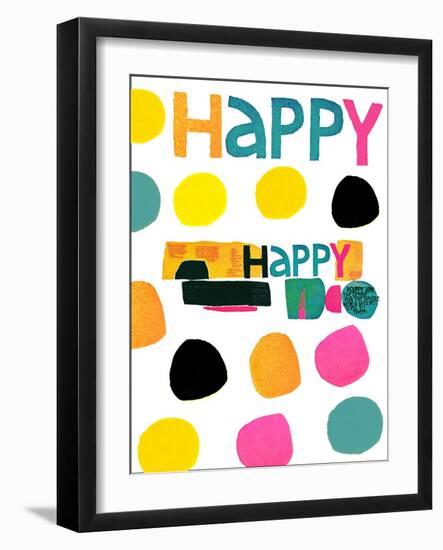 Happy Dots 2-null-Framed Giclee Print