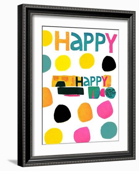 Happy Dots 2-null-Framed Giclee Print