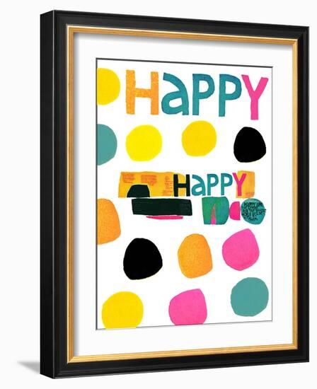 Happy Dots 2-null-Framed Giclee Print
