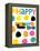 Happy Dots 2-null-Framed Premier Image Canvas