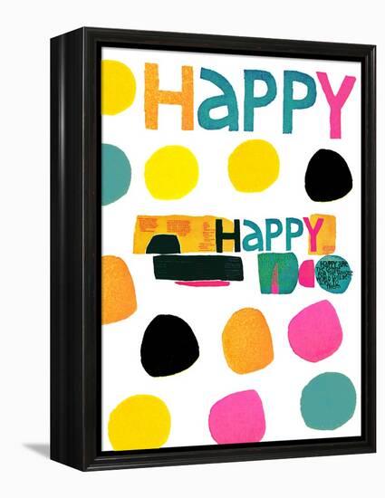 Happy Dots 2-null-Framed Premier Image Canvas