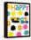 Happy Dots 2-null-Framed Premier Image Canvas