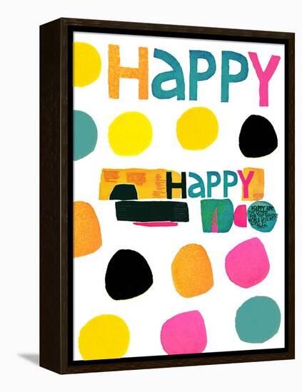 Happy Dots 2-null-Framed Premier Image Canvas