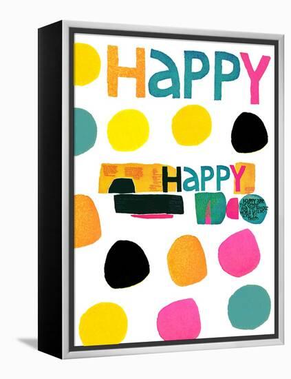 Happy Dots 2-null-Framed Premier Image Canvas