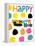 Happy Dots 2-null-Framed Premier Image Canvas