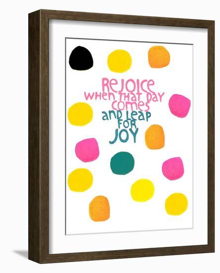 Happy Dots- Rejoice-null-Framed Giclee Print