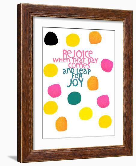 Happy Dots- Rejoice-null-Framed Giclee Print