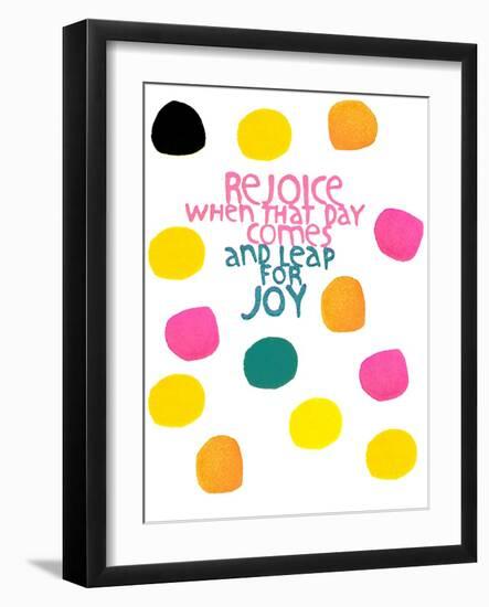 Happy Dots- Rejoice-null-Framed Giclee Print