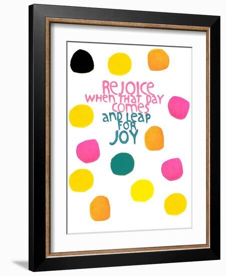 Happy Dots- Rejoice-null-Framed Giclee Print