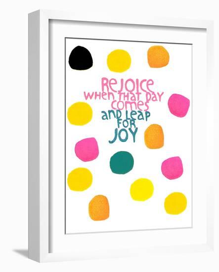 Happy Dots- Rejoice-null-Framed Giclee Print
