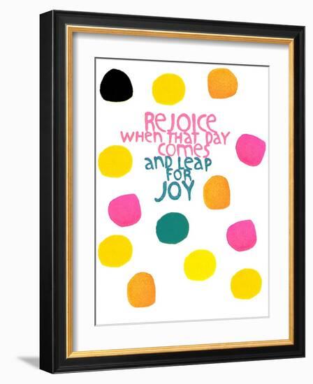 Happy Dots- Rejoice-null-Framed Giclee Print