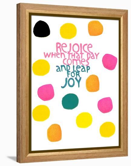 Happy Dots- Rejoice-null-Framed Premier Image Canvas