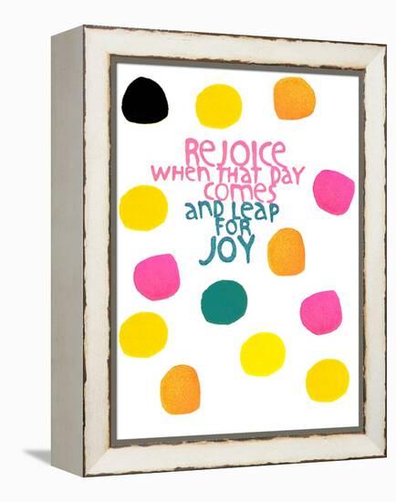 Happy Dots- Rejoice-null-Framed Premier Image Canvas