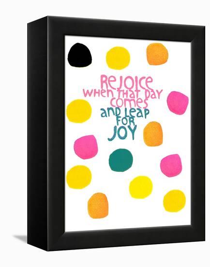 Happy Dots- Rejoice-null-Framed Premier Image Canvas