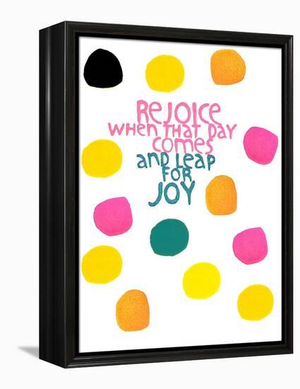 Happy Dots- Rejoice-null-Framed Premier Image Canvas