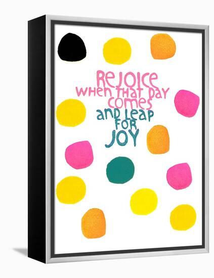 Happy Dots- Rejoice-null-Framed Premier Image Canvas