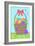 Happy Easter Basket-Anna Quach-Framed Art Print