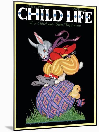 Happy Easter - Child Life, April 1928-Hazel Frazee-Mounted Giclee Print