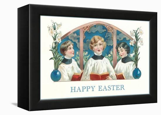 Happy Easter, Three Altar Boys-null-Framed Stretched Canvas