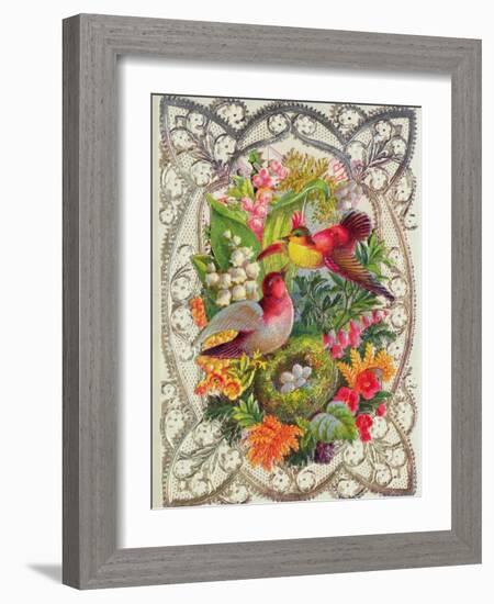Happy Easter, Victorian Postcard-null-Framed Giclee Print