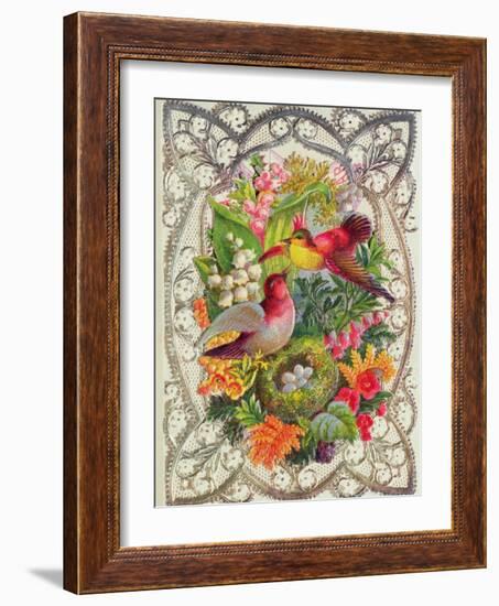 Happy Easter, Victorian Postcard-null-Framed Giclee Print