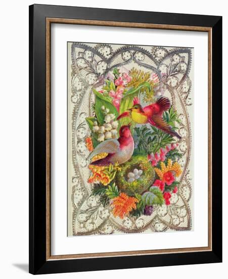 Happy Easter, Victorian Postcard-null-Framed Giclee Print
