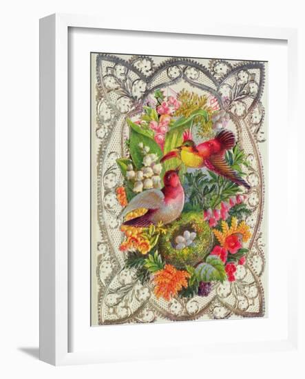 Happy Easter, Victorian Postcard-null-Framed Giclee Print