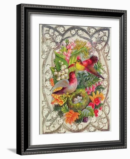 Happy Easter, Victorian Postcard-null-Framed Giclee Print