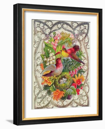 Happy Easter, Victorian Postcard-null-Framed Giclee Print