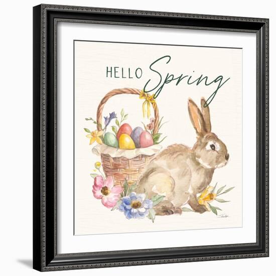 Happy Easter VII Hello Pineneedle Green-Silvia Vassileva-Framed Art Print