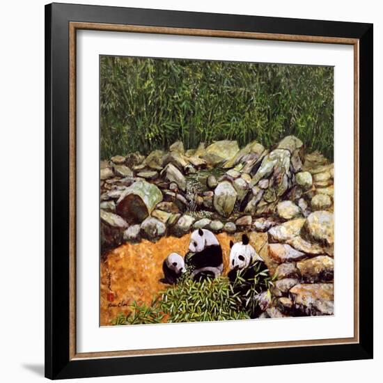 Happy Family (Pandas) 1993-Komi Chen-Framed Giclee Print