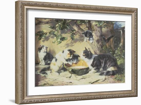 Happy Family-Julius Adam-Framed Giclee Print