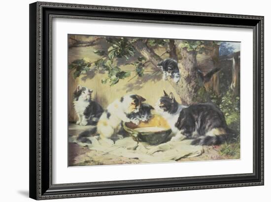 Happy Family-Julius Adam-Framed Giclee Print