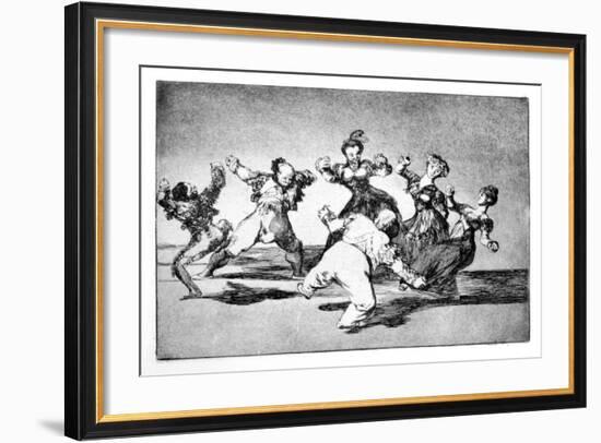 Happy Fantasy, 1819-1823-Francisco de Goya-Framed Giclee Print