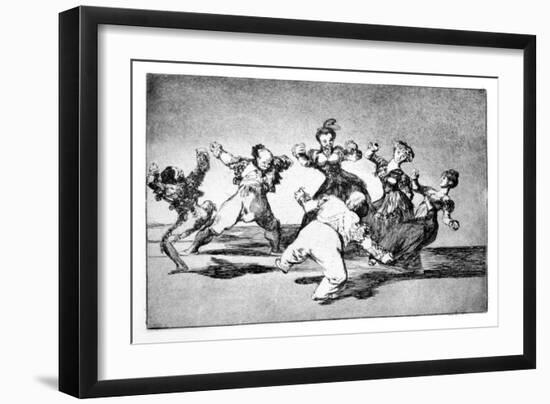 Happy Fantasy, 1819-1823-Francisco de Goya-Framed Giclee Print