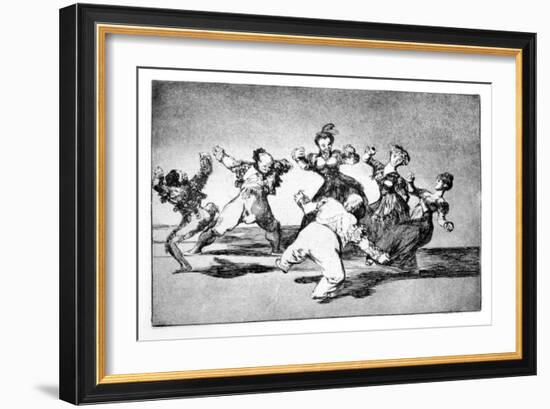 Happy Fantasy, 1819-1823-Francisco de Goya-Framed Giclee Print