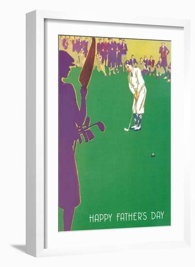 Happy Father's Day, Golfer-null-Framed Art Print