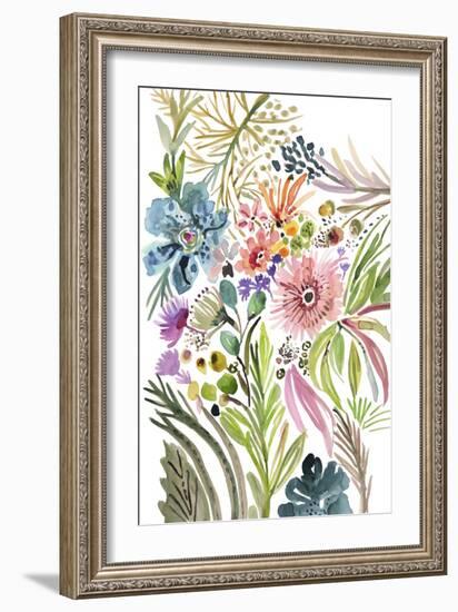 Happy Flowers I-Karen Fields-Framed Art Print