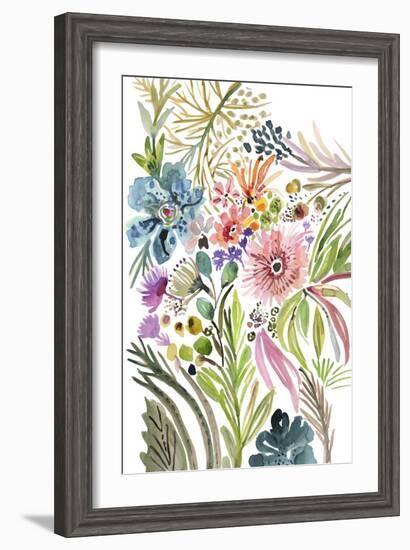 Happy Flowers I-Karen Fields-Framed Art Print