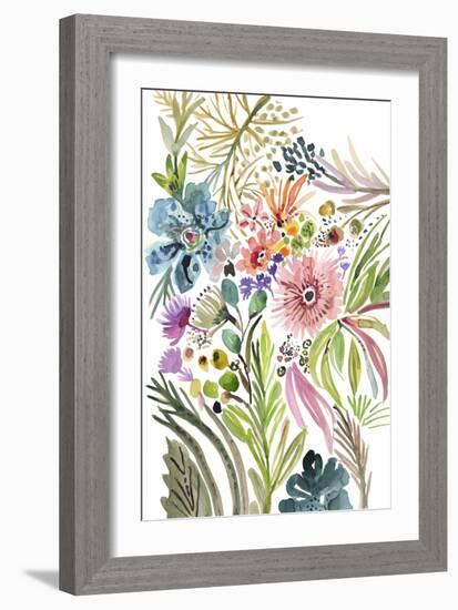 Happy Flowers I-Karen Fields-Framed Art Print