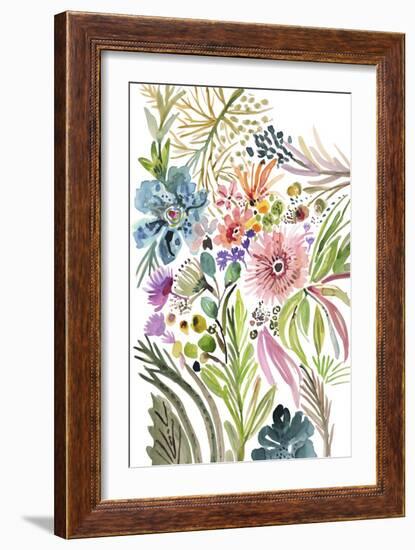 Happy Flowers I-Karen Fields-Framed Art Print