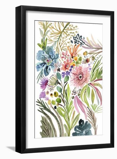 Happy Flowers I-Karen Fields-Framed Art Print